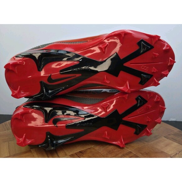 Nike Football Cleats Men\'s Size 11.5 Black Red Alpha Menace Elite 4 FZ7701-004 main image 8